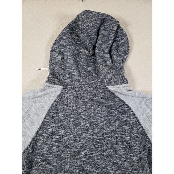 21 Men Sweater Mens Small Gray Colorblock Long Sleeve Full Zip Hoodie Pockets - Picture 7 of 12